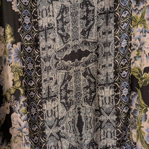 Free People Floral Cinch Waist Kimono M/L - Picture 11 of 11